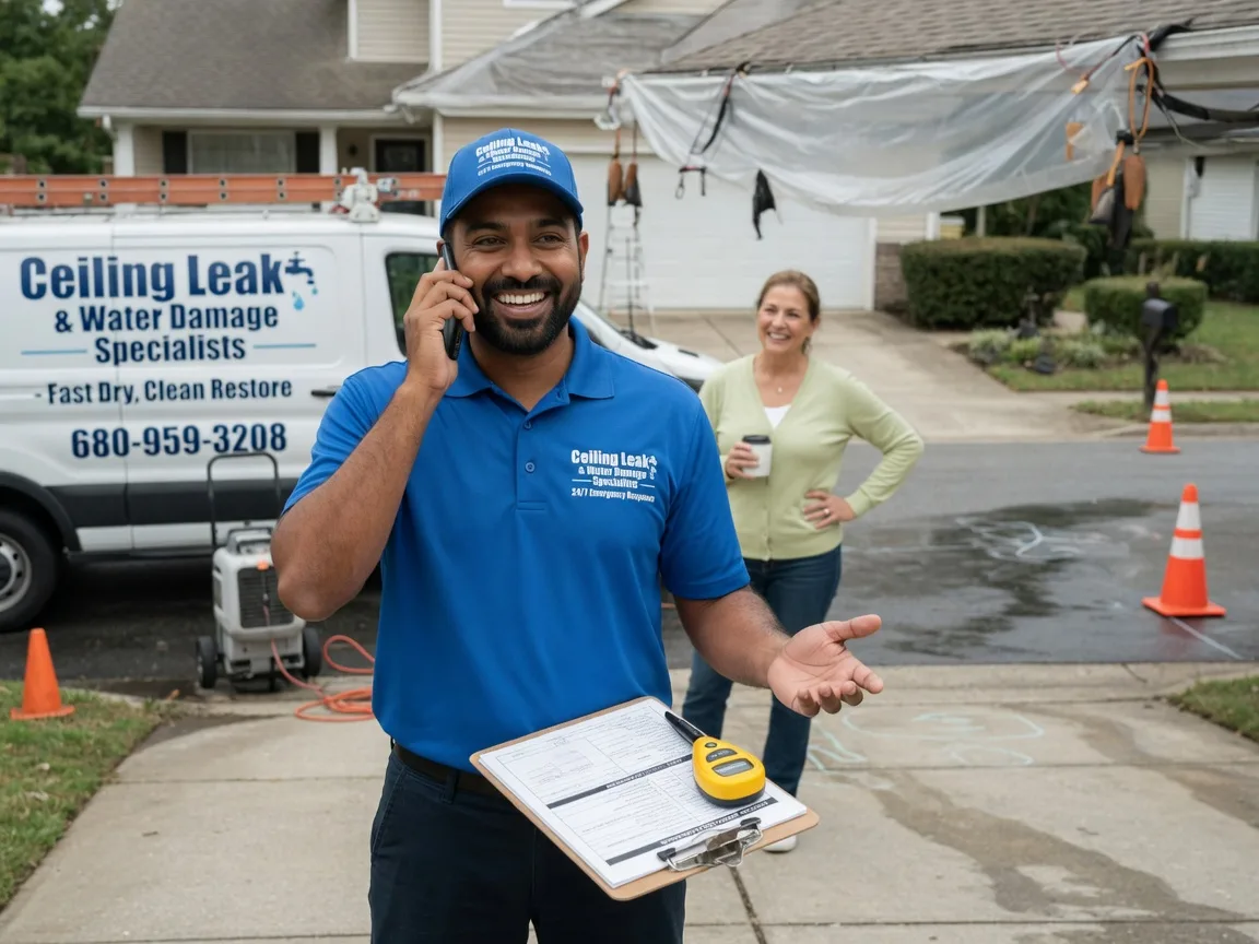 Ceiling Leak Cleanup Kennard, IN FAQs